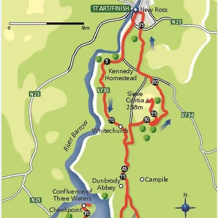 לינה וארוחת בוקר Kilmokea Garden